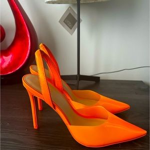 Brand New:  Aldo Orange Sling Back Heels